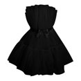 thumbnail image 4 of 2023-women Tulle Dress Sleeveless Short Dress Solid Mesh Princess Steapless Party Dress34, 4 of 4