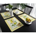 thumbnail image 4 of Summer Lemon Pastoral Style Placemat for Dining Table Tableware Mats 4/6pcs Kitchen Dish Mat Pad Counter Top Mat Home ration, 4 of 7