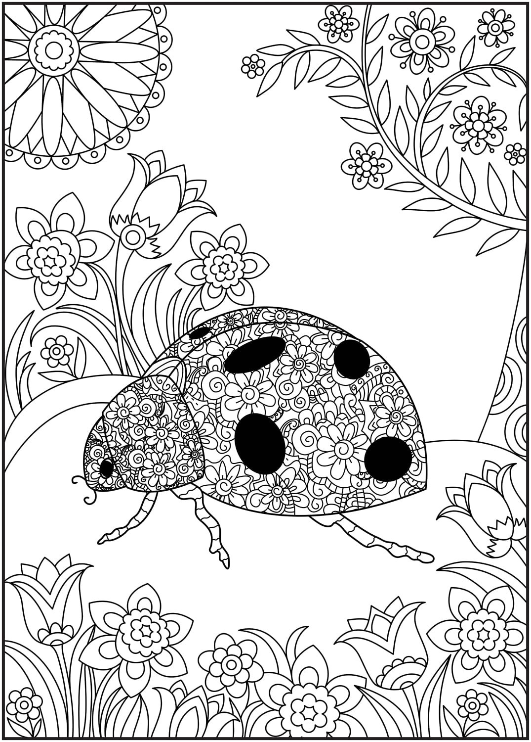 Magical Garden - Timeless Creations - Coloring Book 64 pages (on one side  only)