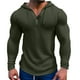 thumbnail image 1 of Sudadera con capucha ligera de punto waffle para hombre: absorbe la humedad, abrigada, corte deportivo; camiseta deportiva de manga larga para entrenamiento., 1 of 3
