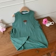 thumbnail image 5 of HBGVBA Toddler Girl's Dresses,Casual Summer Dresses,12 Months-9 Years Print Tank Crew Neck Midi Length Loose Casual Dress, 5 of 5