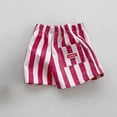 thumbnail image 4 of Whouriu Girls Casual Striped Shorts Summer Breathable Soft Lightweight Shorts, Sizes 3M-6Y, 4 of 4