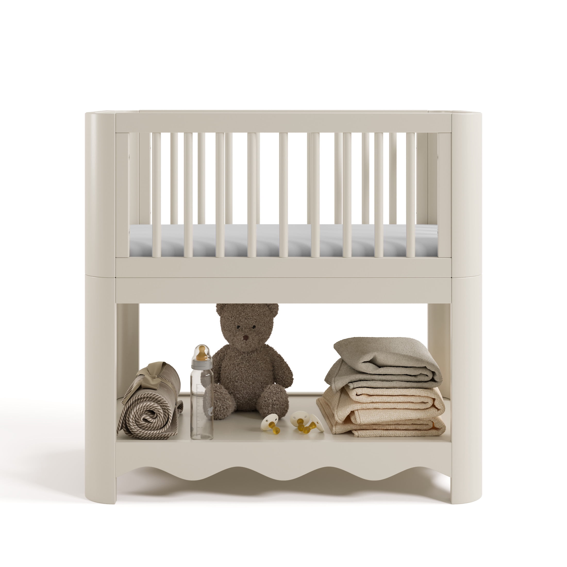 Storkcraft Casablanca 3-in-1 Convertible Bassinet, Frosted Oat