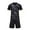 Black, variant on ZZwxWA Kids Boys Girls Soccer Uniform Athletic Jersey with Shorts Set Basketball Football Sports Outfits