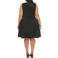 thumbnail image 3 of White Mark Robe Évasée en Tweed pour Femmes Grande Taille, 3 of 6