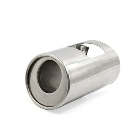 Honda Crx Cat - Silver Tone Stainless Steel Screw Inlet Car Exhaust Muffler Tip for Honda CRV