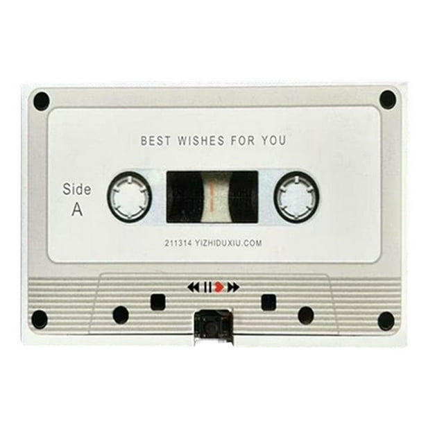 Voice Recordable Greeting Card, Voice Recording Cassette Tape Gift, Valentines Day Recordable GreetingCard, 60 Seconds Message Recorder Customizable Sound Greeting Card for Couple