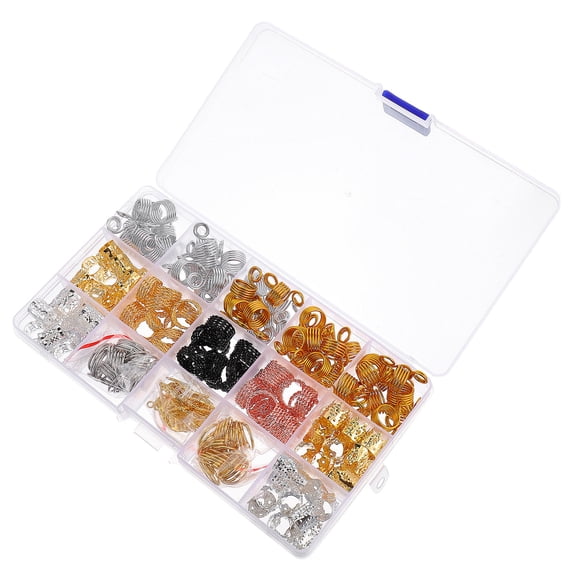 CIMAXIC Hair Braiding Beads Transparent Metal Hair Accessories for Easy Styling