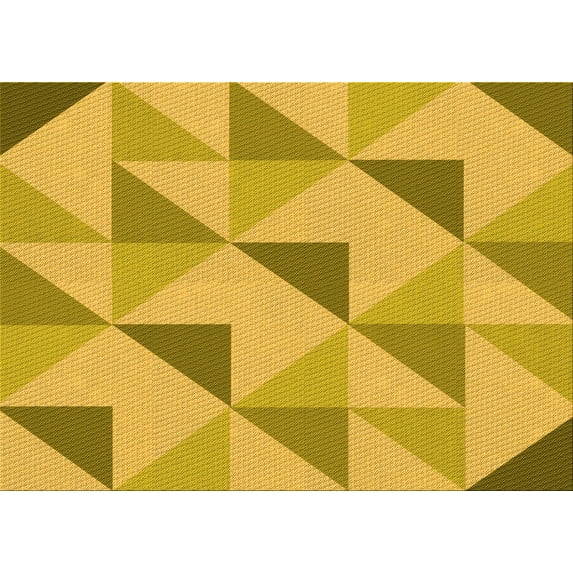 Ahgly Company Machine Washable Indoor Rectangle Transitional Dark Golden Rod Brown Area Rugs, 8' x 12'