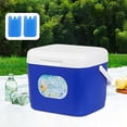 thumbnail image 1 of Nevera portátil de 15 l resistente a fugas para hombres y mujeres, ideal para bebidas frías y calientes, fiestas Azul, 1 of 8