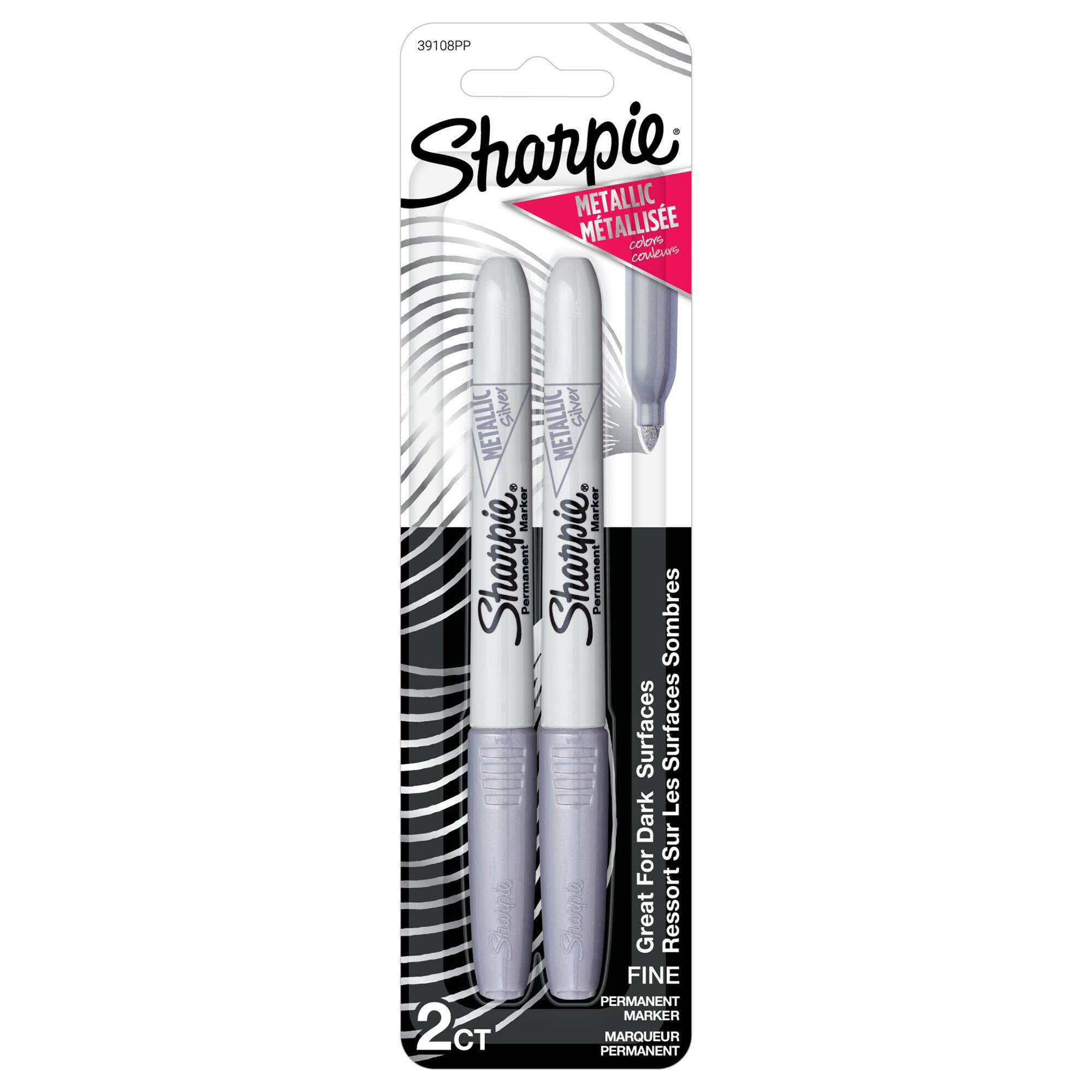 12 Packs 2 ct. (24 total) Sharpie® Metallic Fine Point Silver