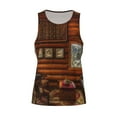 thumbnail image 4 of Haiem Log Cabin Inside Men Workout Tank Top Gym Bodybuilding Sleeveless Muscle T Shirts Athletic Tank Breathable Workout Shirt-Small, 4 of 9