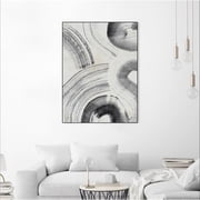 Giant Art Canvas 30x40 Zen Flow II Framed in Multi-Color