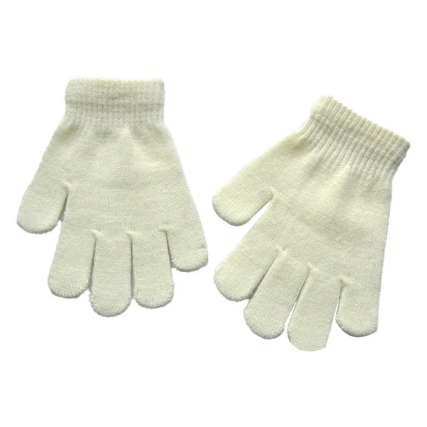 Sonducket 1 par de guantes para niños, cubierta de mano, accesorio de ropa para ropa de invierno, blanco Type3 NO3