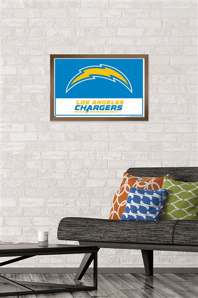 NFL Los Angeles Chargers - Logo 21 Wall Poster, 14.725" x 22.375", Framed