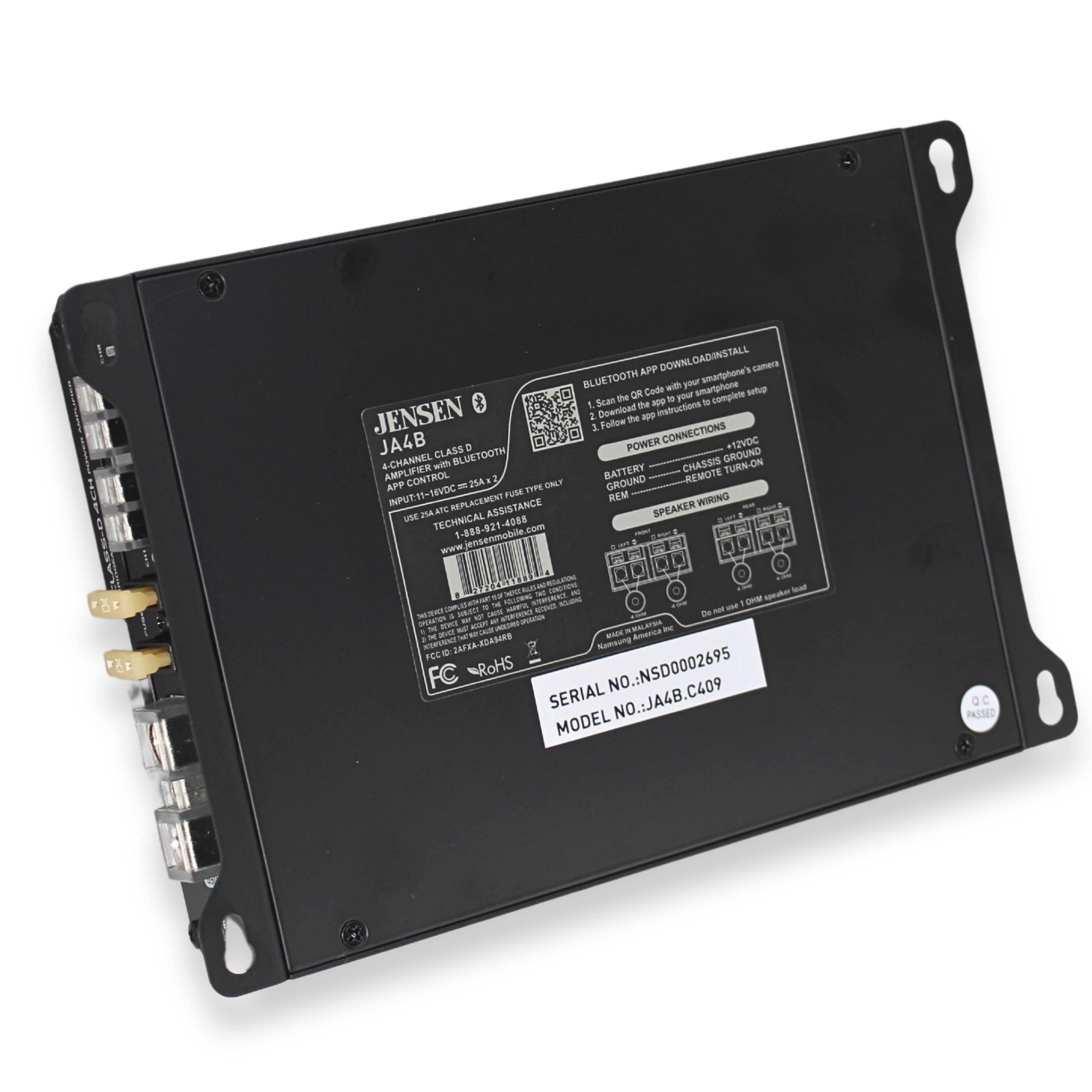 Jensen JA4B 4 Channels 740 Watt Amplifier