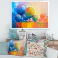 thumbnail image 3 of Designart 'Ornamental Colourful Trees VII' Modern Framed Art Print, 3 of 4