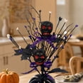 thumbnail image 5 of AURIGATE Mini Halloween Tree, Black Gothic Tabletop Bat Tree with Spiderweb for Home Mantel Decor, 5 of 6