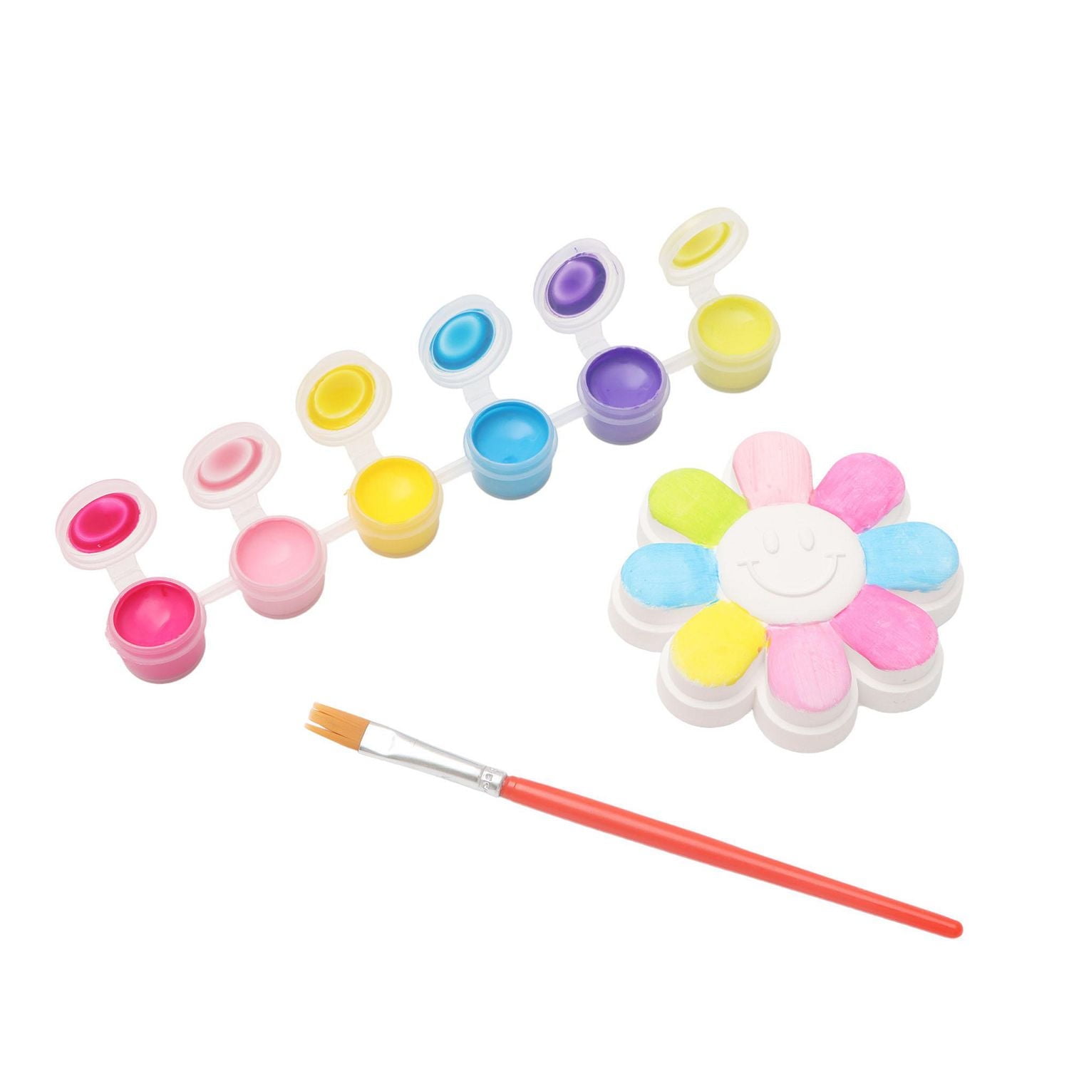 Hello Hobby Paint Your Own Magnet Friends-Rainbow Plaster