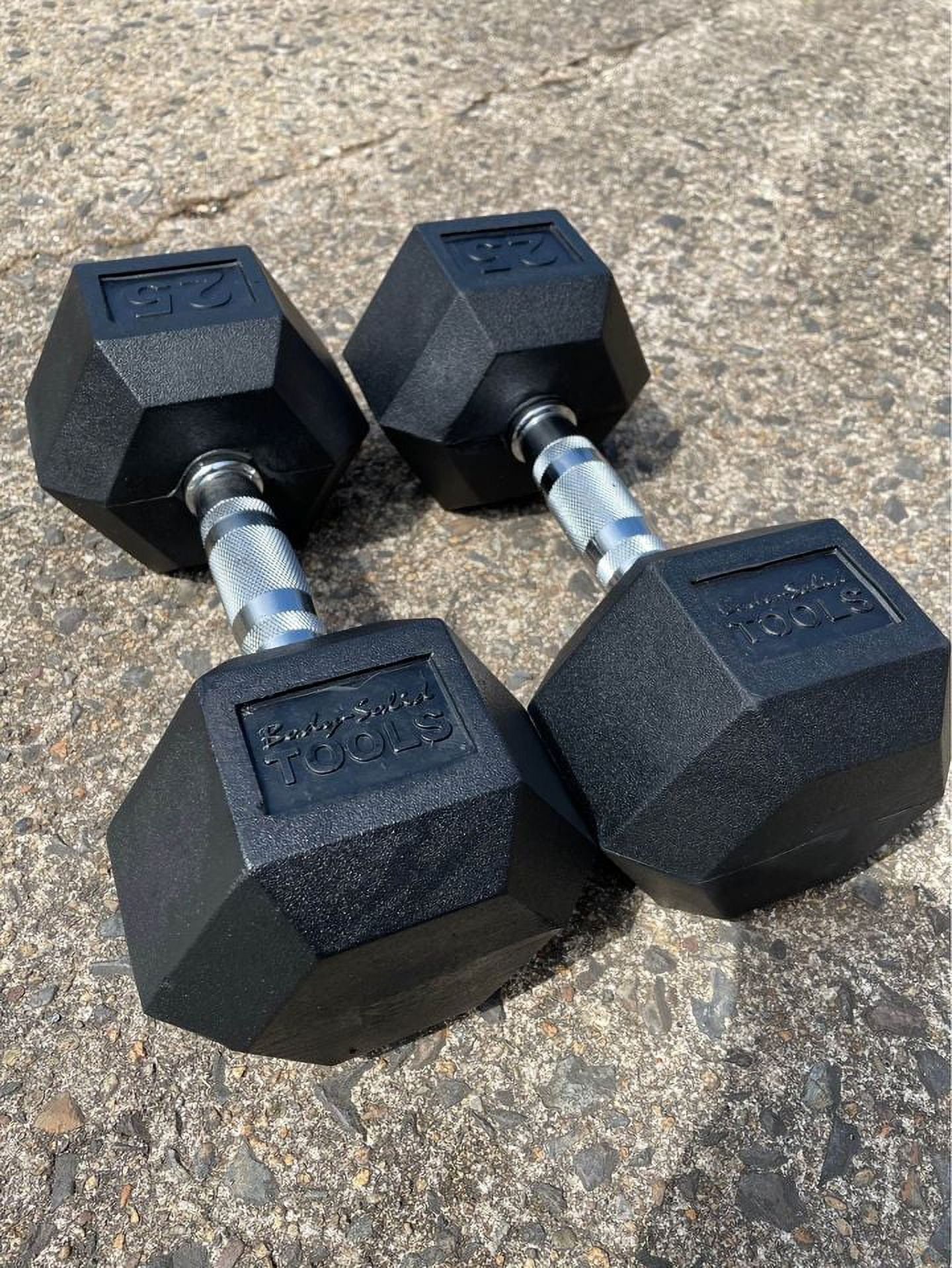 15 lb. Rubber Dumbbell Single