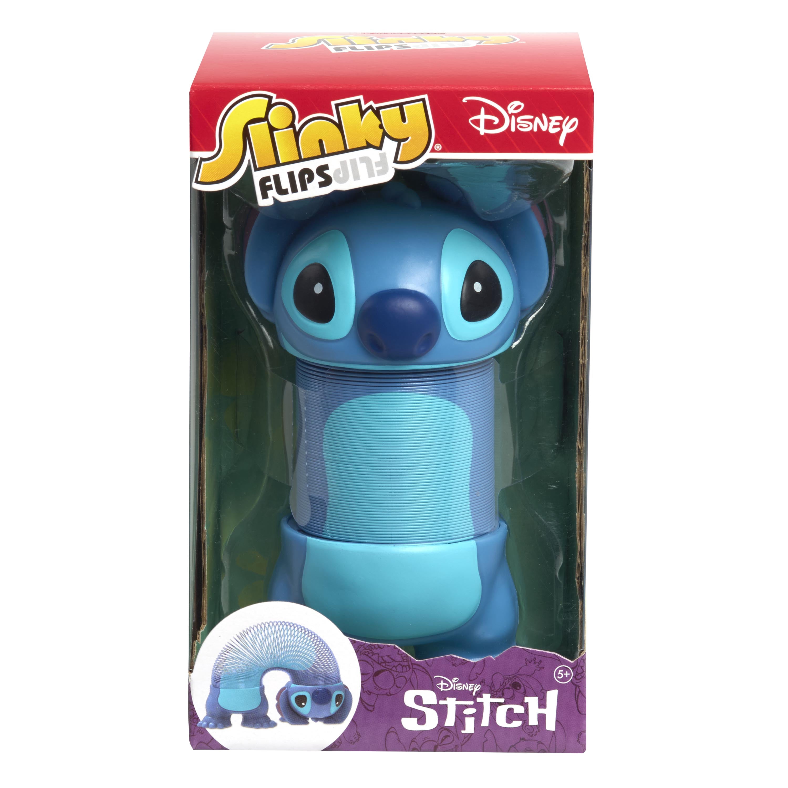 Disney Stitch Slinky Flip Toy, Collectible Toy Figure, for Boys and Girls, Ages 3 and up
