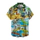 thumbnail image 1 of Camisas Hombre Vestir Hombres Verano Día de la Independencia Moda Ocio Playa Digital 3D Botón de impresión Camiseta de manga corta (AC, M), 1 of 5