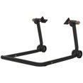 thumbnail image 1 of Black Motorcycle Stand - Universal Lift & Paddock Stand for Front/Rear Tires | 26.2" x 18.5" | Durable Steel Frame | Workshop & Garage Use, 1 of 7