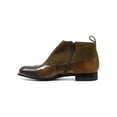 thumbnail image 4 of 00083-209 Stacy Adams Madison Side Zip Brown Demi Boot Suede Leather Brown, 4 of 6