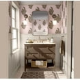 thumbnail image 2 of S4Sassy Peel and Stick Wall Covering, Traditional Booti Motif Removable Wall Wrap-Instant for Bathroom, Laundry Room, Closet Interior- Self-Adhesive Wallpaper Vinyl- Pink, 25"x360", 2 of 8