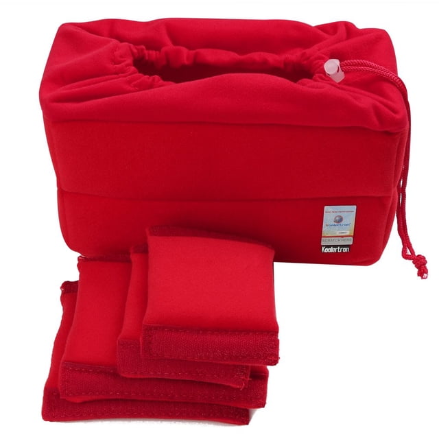 Koolertron Sac Photo Antichoc pour Appareil Photo Reflex SLR TLR avec Compartiments Rembourrés