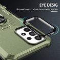 thumbnail image 6 of Compatible for Samsung Galaxy S22 Ultra Case with Kickstand & Slide Camera Cover, Built-in 360° Rotate Ring Stand Magnetic Car Military Grade Shockproof Phone Cover Case,Green, 6 of 10