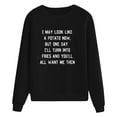 thumbnail image 5 of Vedolay Women's Fashion Hoodies Womens Casual Sweatshirts Oversized 2023 Fall Winter Pullover Tops with Pockets,Black XXL, 5 of 5
