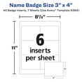 thumbnail image 6 of (2 pack) Avery Name Badges with Clips, 3" x 4", 40 Badges (5384), 6 of 9
