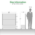 thumbnail image 3 of MAYEERTY 47"x47" Metal Black Rectangle Planter Box, Outdoor Raised Garden Beds with Trellis for Vine Climbing Plants, 3 of 6