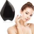 thumbnail image 2 of Handmade Black Obsidian Gua Sha Tool, Anti-Aging Effects For Men And Women, 2 of 8
