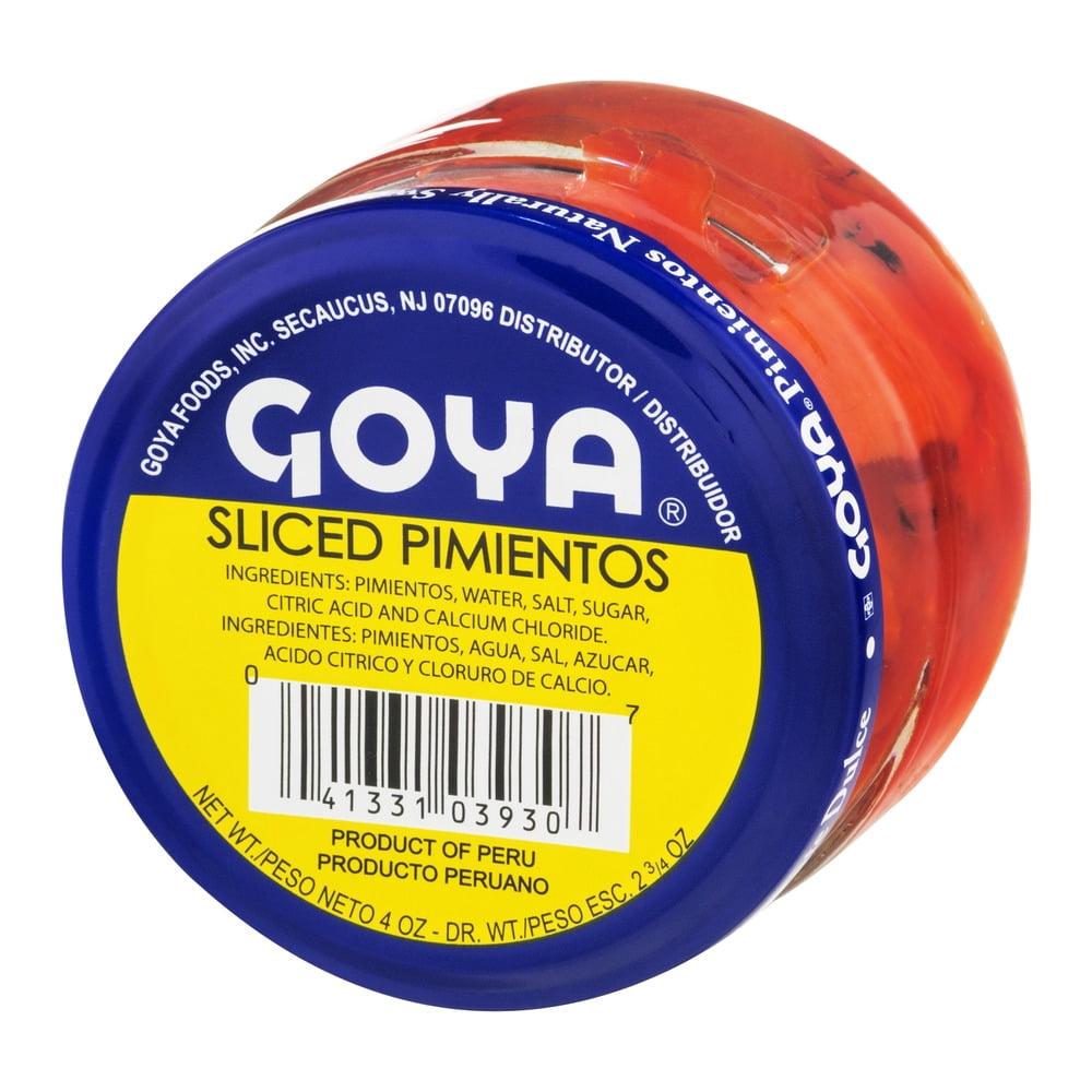 (7 pack) Goya Fancy Sliced Red Pimientos, 4 Oz