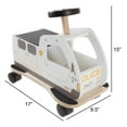 thumbnail image 2 of Ride On Police Car Toy Box with Steering Wheel, Sturdy Seat and All Direction Wheels- Cop Truck With Storage for Toddlers, Boys, Girls by Happy Trails, 2 of 8