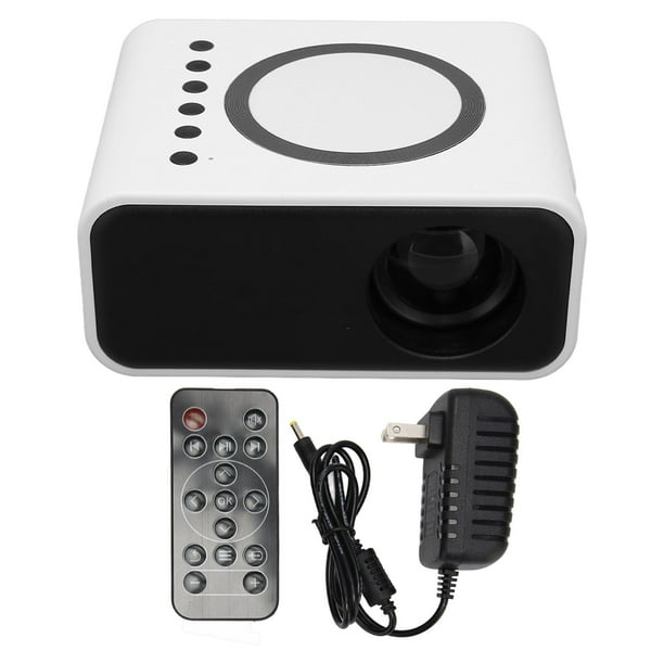 Miniproyector portátil Full HD 1080P LED Proyector de cine en casa Proyector de películas para iOS para Android Laptop Blanco Enchufe de EE. UU.