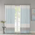 thumbnail image 3 of Amherst Polyoni Pintuck Window Curtain Aqua 84" Panel, 3 of 4