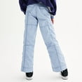 thumbnail image 2 of Girls 7-16 Limited Too Wide Leg Cargo Pant Color: Black Size: 10, 2 of 4