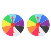 Frcolor Prize Wheel Win Game Prop Wheel Holiday Party Game Carnival Hanging The Round Spinning Raffle Desktop Wall Fortune