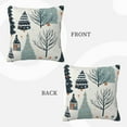 thumbnail image 3 of ZICANCN Winter Forest Deer Christmas Throw Pillow Covers, Bed Couch Sofa Knit Decorative Pillow Covers for Living Room Farmhouse, 18"x18", 3 of 8