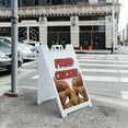 thumbnail image 5 of A-frame Sidewalk Fried Chicken 24" x 36" Double Sided A-Frame Sidewalk Sign, Includes 2 Plastic Inserts | Foldable Portable White Signicade Sandwich Board Signs, 5 of 5