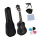 thumbnail image 1 of Instrumento musical de ukelele para niños Toy de juguete educativo temprano Portable 21 pulgadas Profesional para niños para niños de más de 3 años negro, 1 of 8