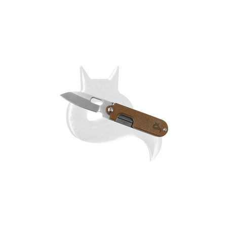 BLACK FOX Knives Bean Gen2 BF-719MIN 440C Steel & Natural Micarta Pocket Knife