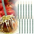 thumbnail image 4 of 12Pcs Candy Apple Sticks, 5.8 Inch Wooden Skewers, Bling Rhinestone Sticks, Caramel Apple Picks, Cake Pop Sticks, Fruit Treats Skewers & Party Dessert Sticks with Diamond Mesh for Holiday Decor, 4 of 8