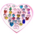 thumbnail image 1 of 36PCS Kids Jewel Rings Set Creative Acrylic Pretend Ring Dress up Ring with Case, 1 of 10