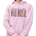 thumbnail image 2 of Advanced Pediatric Nurse Leopard Print Hoodie Sweatshirt Unisex X-Large Pink, 2 of 5