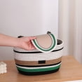 thumbnail image 3 of QJUHUNG Handwoven Storage Basket  Classic Style with Multifunctional Hanging Pouch  Large Capacity Bicycle Basket for Storage and Camping Essentials, 3 of 5