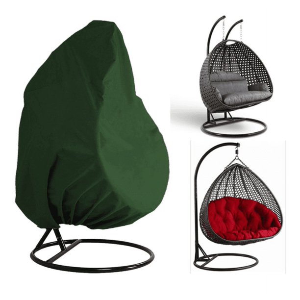 Funda para silla colgante de jardín Funda para silla colgante de jardín Funda para asiento colgante Impermeable, protector solar, a prueba de polvo, verde, 190x115cm brillar Electrónica